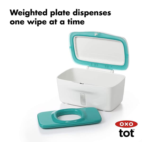 Tot Perfect Pull Wipes Dispenser, Teal, 1 Count (Pakke med 1)