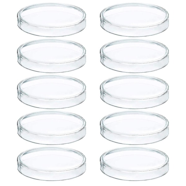 10pcs Petri Dishes With Lid Clear Cell Tissue Petri Plates Laboratory Supplies