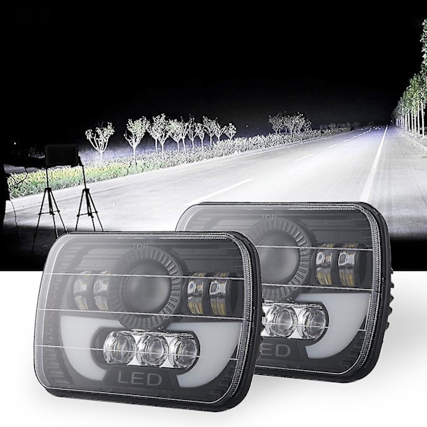 7x6 5x7 120w LED-frontlykter for bil Hi/lo-stråle for Chevy Van 1500