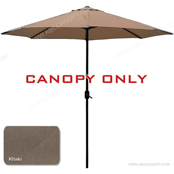 Parasoll Paraply Cover Sunshade Market Paraply Canopy för 2,7m 8