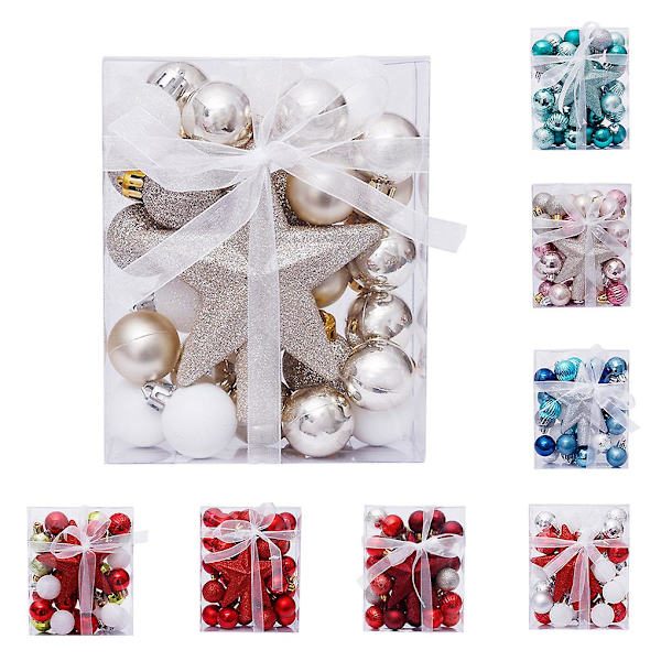 30 stycken julgranskulor, julgranspynt, set