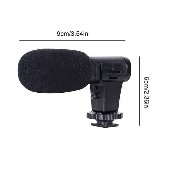 Kamera Mikrofon Effektiv Bærbar Støjreduktion Mic Lyd