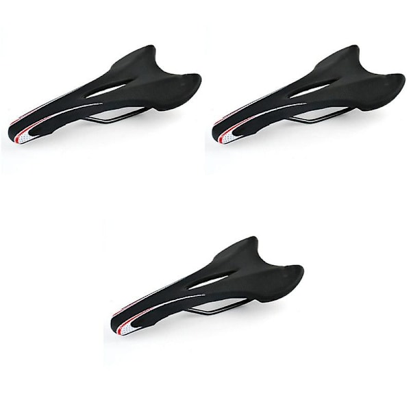 3 stk. Vdaer Vd-3411 cykelsadel til terræn, MTB og mountainbike (sort)