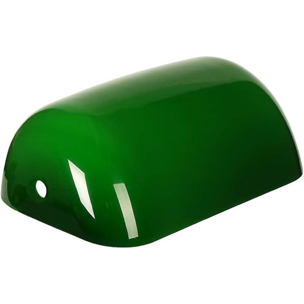 Grön skrivbordslampa Ersättningsglas Bankers Shade Cover