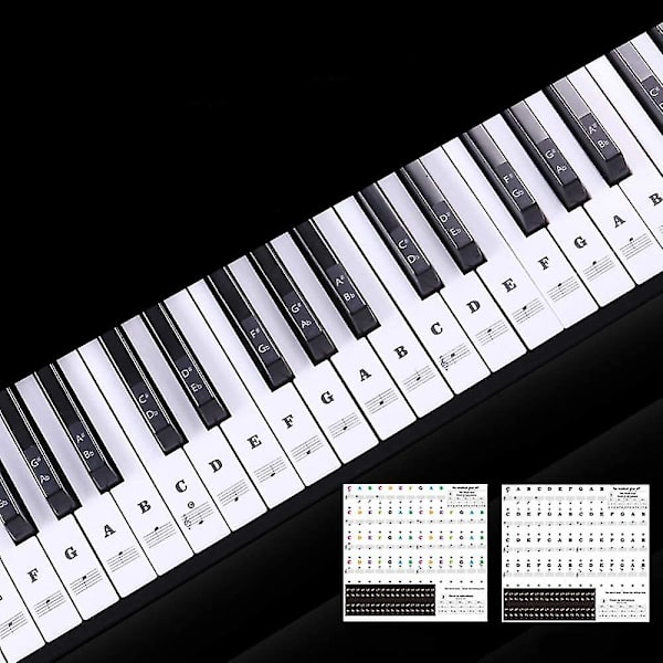 Transparent Piano Keyboard Sticker 88 Keys Electronic Keyboa