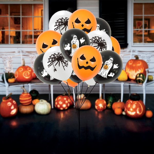 Halloween-juhlan ilmapallot Lateksi-ilmapallot Hämähäkki Aave Kurpitsa Ilmapallot Juhliin Ilmapallot Lateksi-ilmapallo Halloween-koristeisiin Sisätiloihin, Juhlakoristeet