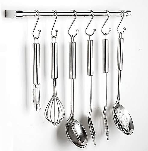 10 st S-krokar, 12 cm stora S-formade krokar i rostfritt stål, tunga köksredskap, present