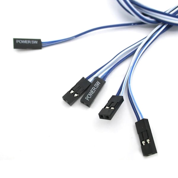Pc Moderkort Omstart Linje Chassi Strömbrytare Kabel Stationär Pc Strömbrytare Linjer
