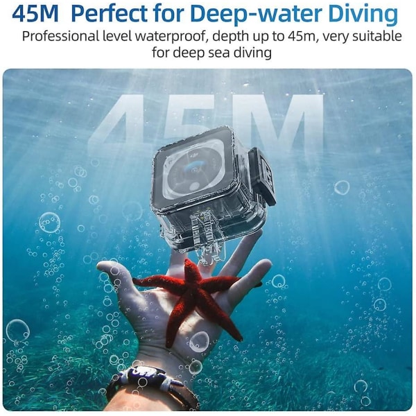 45M vedenalainen vedenpitävä case DJI Osmo Action 2 -sukellukseen