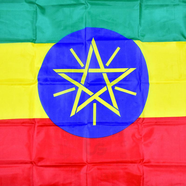 Etiopien 90*150 cm Flagbanner hængende Etiopiens nationale flag til møde, parade, fest.hængning, dekoration