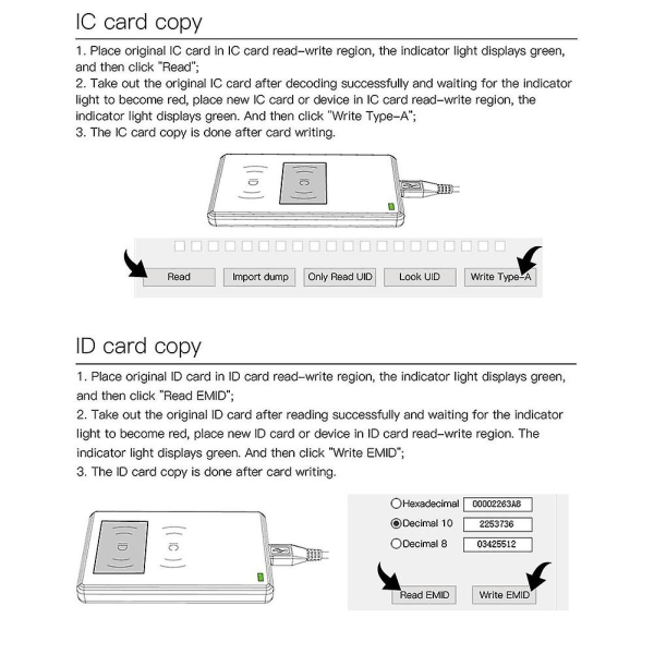 Cd2 Rfid Replicator 125khz 13,56 Mhz Frequency Rfid Copier Id Ic Card Replicator Reader Writer For