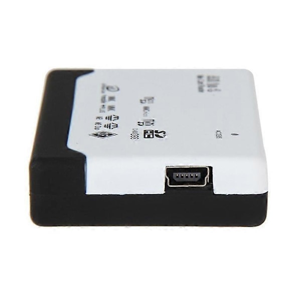 Kortläsare USB2.0 Minneskortläsare Snabb Dataöverföring Kortläsare Stöd TF SD Mini SD MS XD Svart