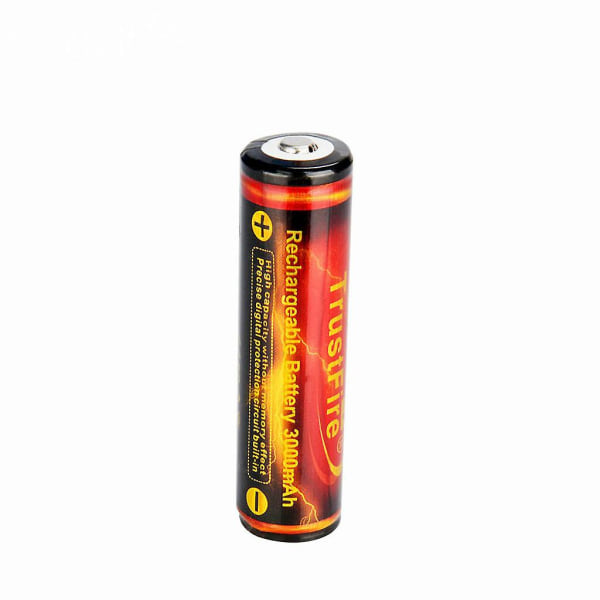 2 stk 3,7v 18650 3000mah oppladbart batteri Høykapasitets Li-ion oppladbart