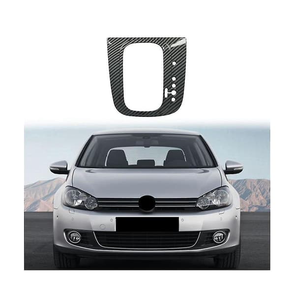 Car Carbon Fiber Central Gear Shift Panel Control Panel Decal Interior Modification For Golf 6 -r M