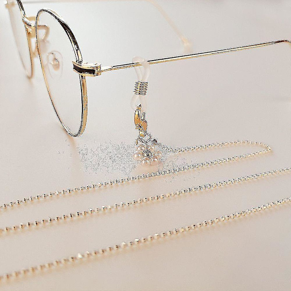 Motebriller Halskjede Perler Solbriller Lanyard Brillekjede Kvinner