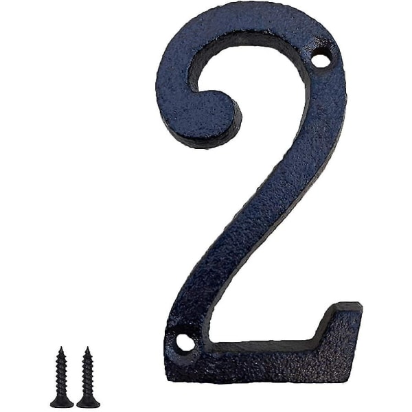 3 Inch Cast Iron Metal House Numbers-easy Install Mailbox Numbers/ Home Address