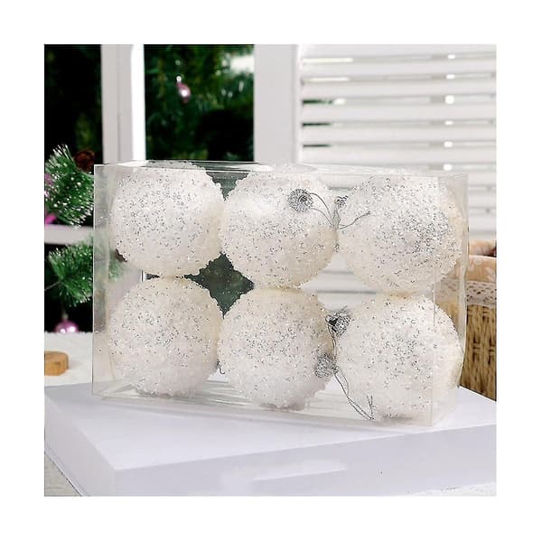 8cm/6st Sequin Ball Case Hängen Råtta, 4