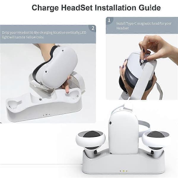 Opladningsdock til Headset Controller, Opladningsstation til Touch Controller Oplader