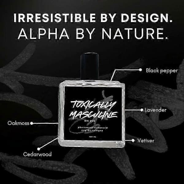 2X Toksisk Maskulin - Feromoninfunderet Eau de Cologne til Mænd 2PCS