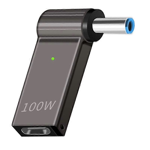 USB Type C Naaras - 4,5 X 3,0 mm:n Jack-liitin Kannettavan Tietokoneen Lataussovitin 100 W PD Virtalaturi Liitin Kärki