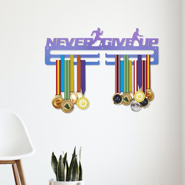 Sportsmedaljeholder Medaljeoppheng Display running style