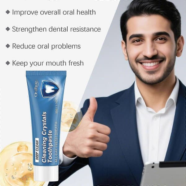 Oralhoe Fresh Mint Tandkräm Tar bort fläckar Dålig andedräkt Vitgörande Emaljskydd