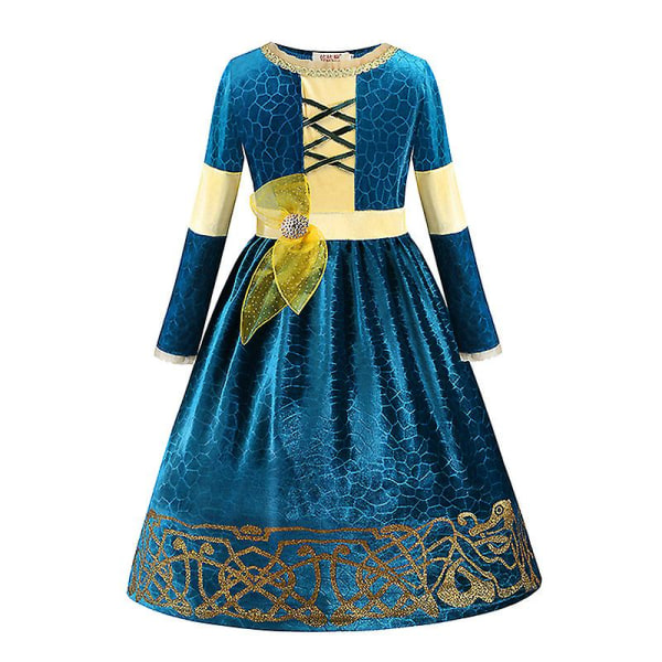 Brave Princess Costume Cosplay Costume Barnklänningar 100