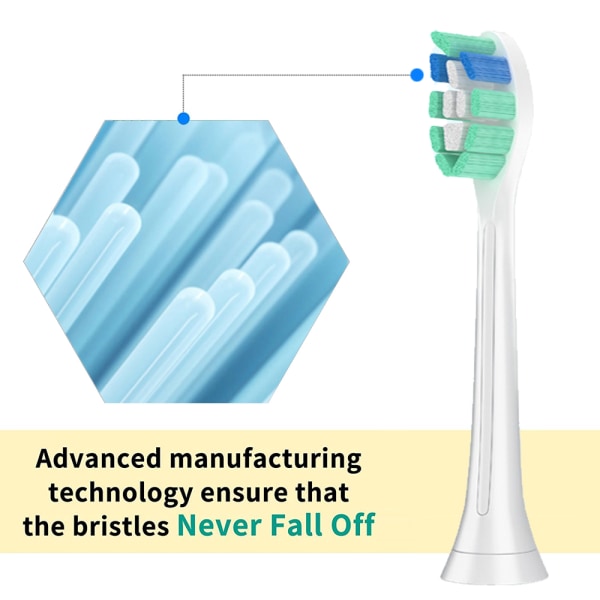 Puhdas Vaihto Sähköhammasharjan Vaihtoharjapäät, 4 Harjapäätä style 3