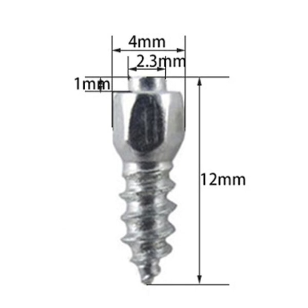 100 stk 12 mm dekkskruer Karbidskrue Snøpigger Anti-Anti-is For bil/suv/atv/utv bildekk