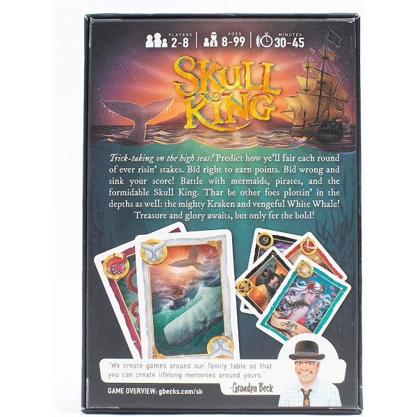 Skull King - The Ultimate Pirate Trick Taking Game | Fra skaperne av Dekk dine eiendeler og Dekk riket ditt | 2-8 spillere 8+