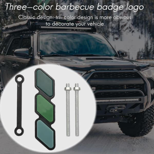 Til 4runner -farve Cyan 3 Gitter Badge Emblem Stickers Auto Bil Tilbehør