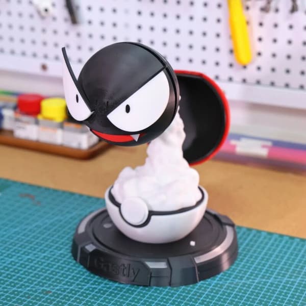 Pokémon Gastly USB luftfugter, æterisk oliediffuser, skrivebordsluftfugter, kreativ stemningsbelysningsgave