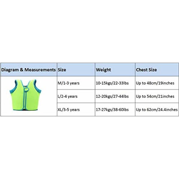 Barn Svømmevest Barn Flytejakker Småbarn Lær-å-svømme for gutter Jenter