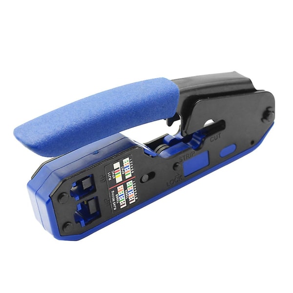 Netværkskabels Crimper 6p+8p Kabelafstrippningstænger Portable Wire