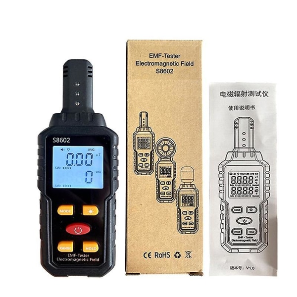 3-i-1 strålingsdosimeterteller Geiger Emf Meter Automatisk alarm Sanntidsmåling Strålingsdetektor