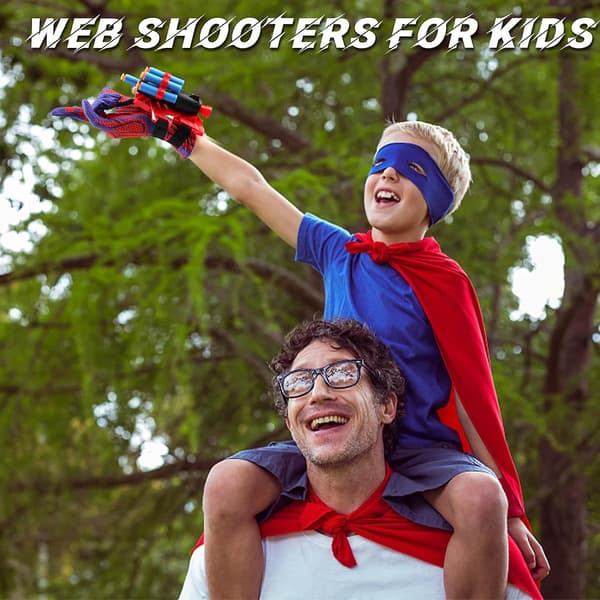 Spider Web Shooter Legetøj til Børn 3 4 5 6 År, Web Shooters til Børn, Spider Legetøj, Web Slinger Drengelegetøj, Spider Web Shooters til Børn, Spider Handske
