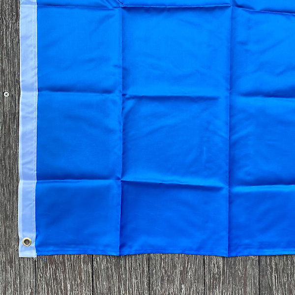 Xvggdg 90 + 150cm Blå Flag Banner Solid Farve Til Dæk