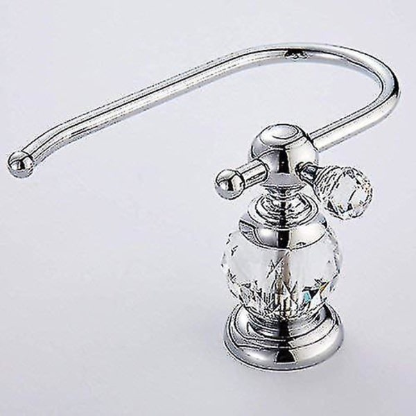 Toalettpappershållare i mässing, Crystal-serie, Polerad krom