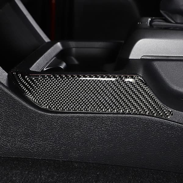 Bil Kulfiber Konsol Side Gear Shift Panel Dekorativt Dæksel Til 2015-2020