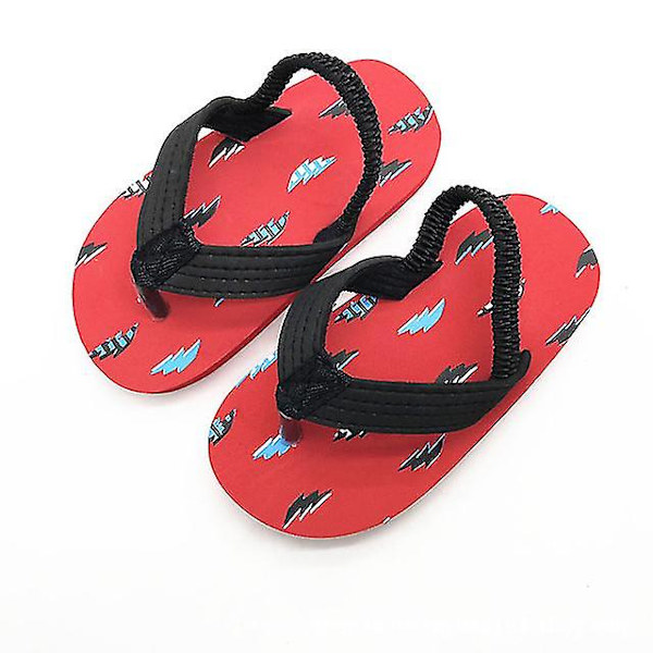 Barn Tofflor Flip-flops Sommar Casual Sandaler för pojkar och flickor Red 25