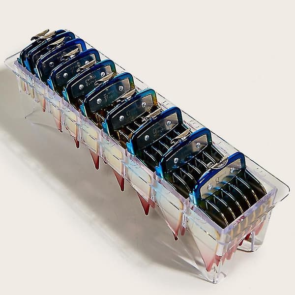 10 stk. Professionel Hårklipper Metal Clip Guides Limit Combs Guards