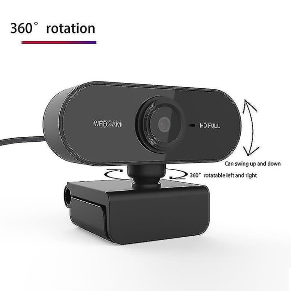 1080p webcam med mikrofon Cmos Usb-drev Gratis autofokus F