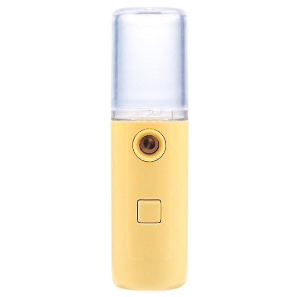 USB -laddningsbart Nano-vattenpåfyllningsinstrument, negativ jonaromaterapi luftfuktare Yellow