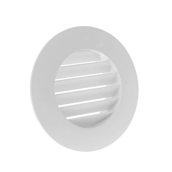 Justerbar ABS Ventilationsgaller Utsugsventil Rund Diffusor Kanal Ventilation Lock Luftvolym Badrumsutlopp Frisk E