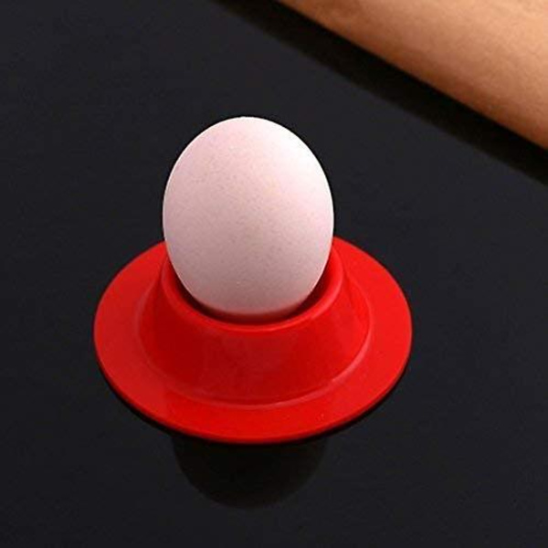Egg Holder Set, Crday 4pcs Silikon Egg Cups Set Egg Cups Stativ For Crday Kjøkken Kokte Egg Breakfas
