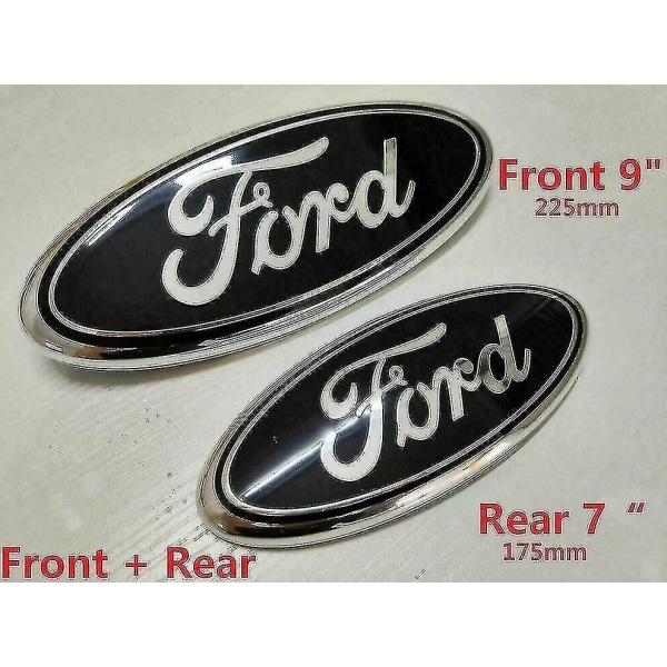 Ford Transit Front Bag Grill Sort Badge Motorhjelm Emblem 2006-2014 Mk6 Mk7