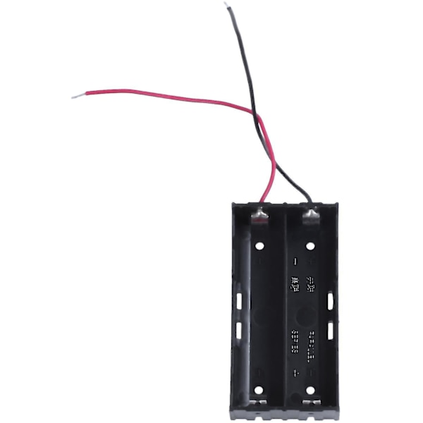Muovista valmistettu 2 x 3,7 V:n pidikekotelo, musta