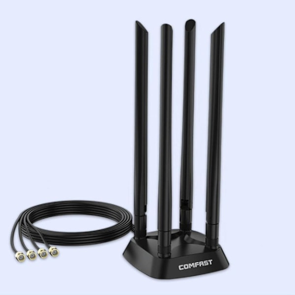 Comfast 6dbi Wifi-antenn Förstärkt Wifi-signal 2.4g/5ghz