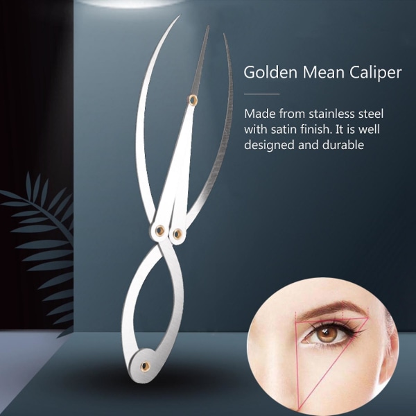 Mean Calipers Gyldent Snit Calipers Rustfrit Stål Øjenbryn