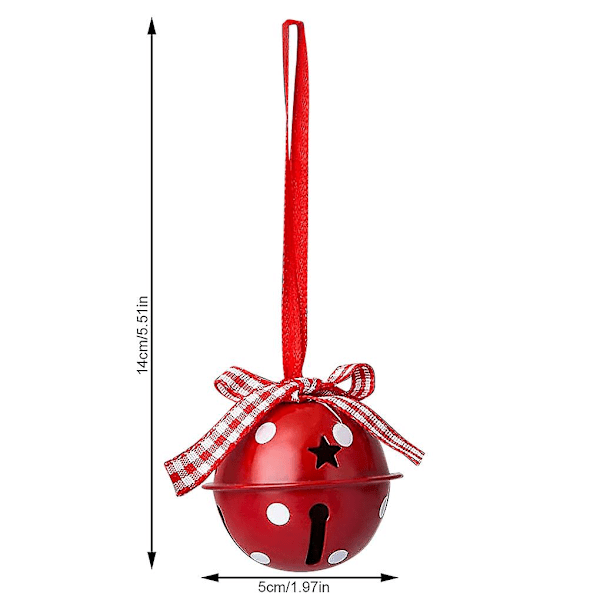 24 stycken julbellsats järn hängande hängen jul
